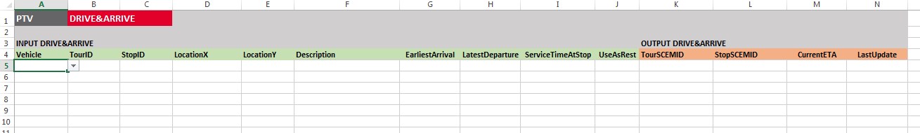 PTV Drive&Arrive Excel AddIn